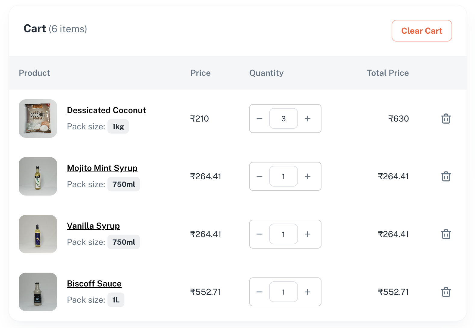 Fill Your Cart: Add your desired ingredients, adjust quantities, and discover exclusive discounts.